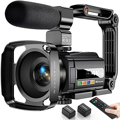 2023 Newest 4K Plus Video Camera Camcorder: A Comprehensive Review and Comparison with 48MP Ultra HD, Wifi, and 16X Digital Zoom - Perfect for YouTube Vlogging with Microphone and IR Night Vision