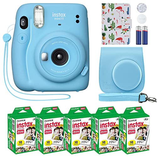 2023 Review: Fujifilm Instax Mini 11 Instant Camera Sky Blue + Custom Case - Is It Worth It? Pros, Cons & Photos Comparison