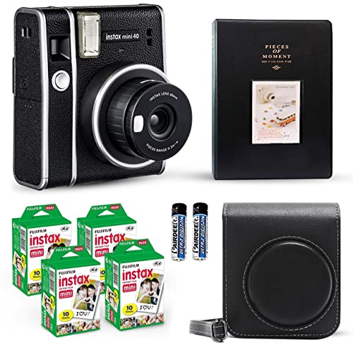 2023 Review: Is the Fujifilm Instax Mini 40 Instant Camera Vintage Black + Value Pack Worth it? Pros, Cons, and Accessories Bundle