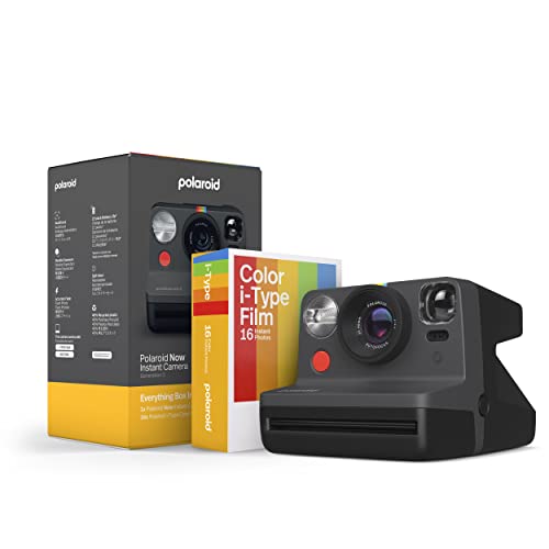 2024 Review: Polaroid Now 2nd Gen I-Type Instant Camera Bundle - Black Camera + 16 Color Photos