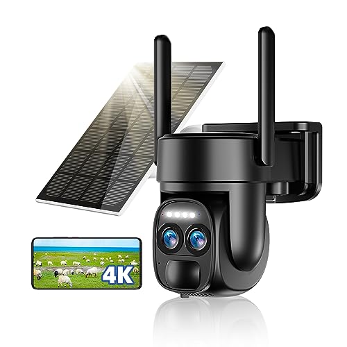 8MP Solar Security Camera: A Comprehensive Review of 4K Wireless Outdoor Battery Powered Camera with 8X Zoom, Color Night Vision, and Spotlight Siren