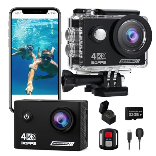 Action Camera 4K30fps with 32G SD Card: A Comprehensive Review of the Best Waterproof Camera 131ft Underwater Cameras 2023