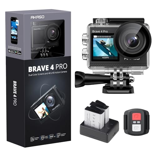 AKASO Brave 4 Pro 4K30FPS Action Camera: A Comprehensive Review of the 131ft Underwater Camcorder with Touch Screen, Advanced EIS, and Remote Control for 5X Zoom. Includes Support for External Mic and Waterproof Capability. Is it Worth it?