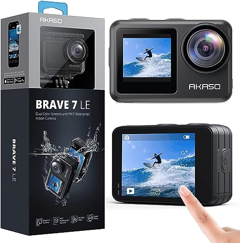 AKASO Brave 7 LE Action Camera: A Comprehensive Review of the 4K30FPS, 20MP WiFi Camera with Touch Screen, EIS 2.0, and 131 Feet Underwater Capability - 2023 Update