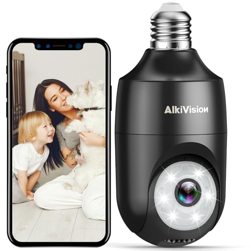 AlkiVision 2K Light Bulb Security Camera Wireless Outdoor: A Comprehensive Review of the Best AI Motion Detection Cameras for Home Security in 2023