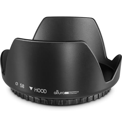 Altura Photo 58MM Tulip Lens Hood: Compatible with Canon EOS and Nikon Lenses - 2024 Review