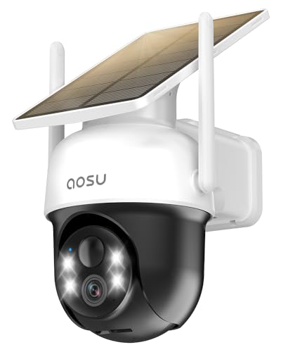 AOSU Solar Camera Security Outdoor Review: The Best 360° Panoramic View 2K Color Night Vision Wireless Cameras for Home Surveillance