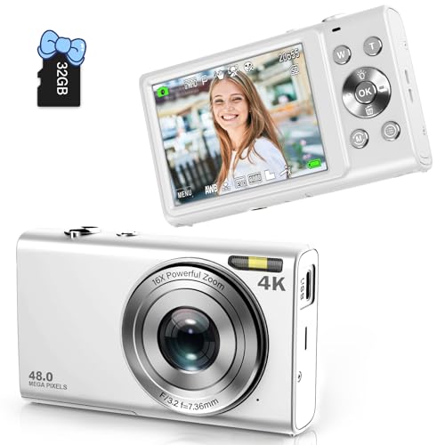 Best 4K Auto Focus Vlogging Camera: A Comprehensive Review of the Digital Camera with 48MP, 16X Digital Zoom, and 32GB Memory Card for YouTube Content Creation in 2023