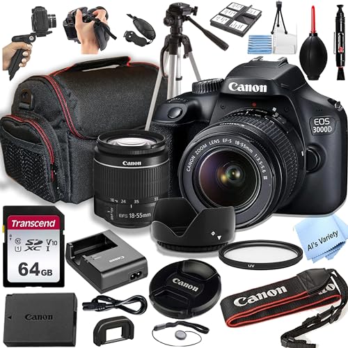 Canon 3000D (EOS Rebel T100) DSLR Camera: Review, Pros and Cons, and 24pc Professional Photo Bundle - Is it Worth it in 2023?