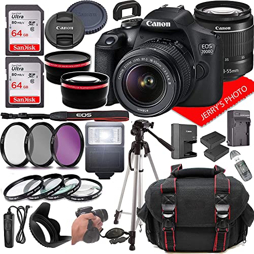 Canon EOS 2000D (Rebel T7) DSLR Camera Bundle: Review, Pros and Cons, and Best Deals