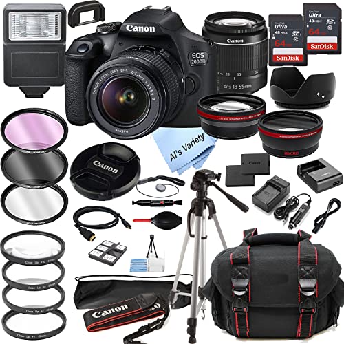 Canon EOS 2000D (Rebel T7) DSLR Camera: Review, Pros and Cons, and 36pc Bundle