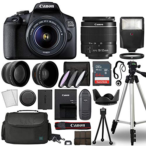 Canon EOS 2000D / Rebel T7 DSLR Camera Kit: Review, Pros and Cons, Complete Accessory Bundle, and Best Deals 2023