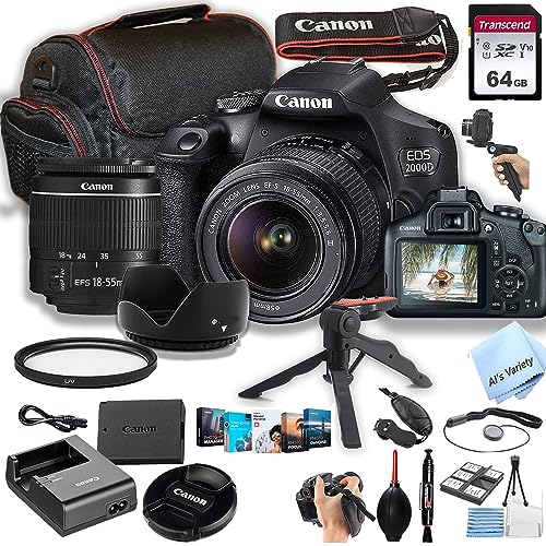 Canon EOS 2000D / Rebel T7 DSLR Camera Review 2023: Is It Worth It? (26pc Bundle)