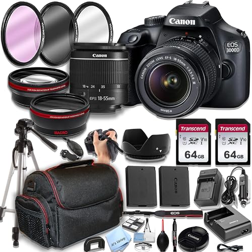 Canon EOS 3000d / Rebel T100 DSLR Camera: A Comprehensive Review of the Professional Photo Accessory Bundle