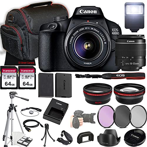 Canon EOS 4000D (Rebel T100) DSLR Camera: A Comprehensive 35pc Bundle Review and Buying Guide