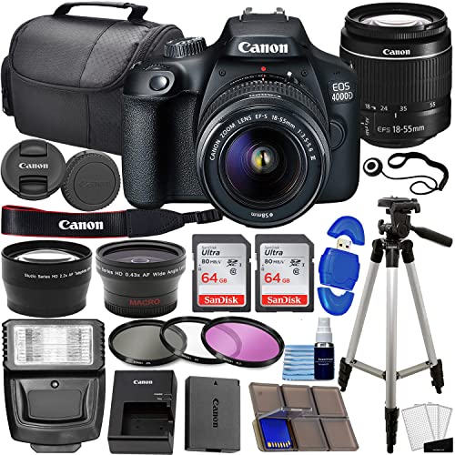 Canon EOS 4000D / Rebel T100 DSLR Camera: Review, Pros and Cons, and 31pc Bundle Offer