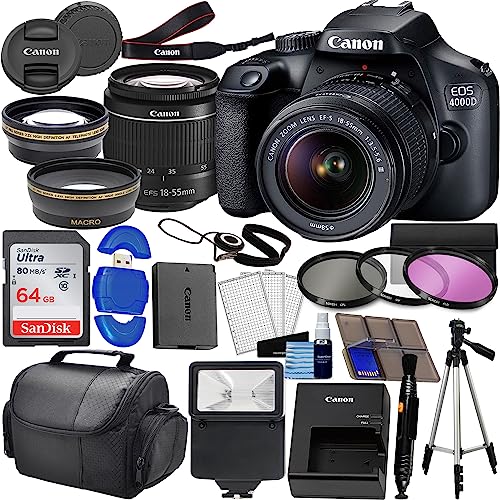 Canon EOS 4000D DSLR (Rebel T100): A Comprehensive Review and 31PC Bundle in 2023