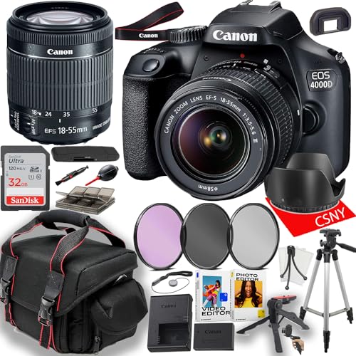 Canon EOS 4000D DSLR Camera Bundle: Review, Features, and More