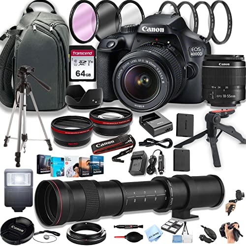 Canon EOS 4000D DSLR Camera: Review, Pros and Cons, and 42pc Bundle Analysis