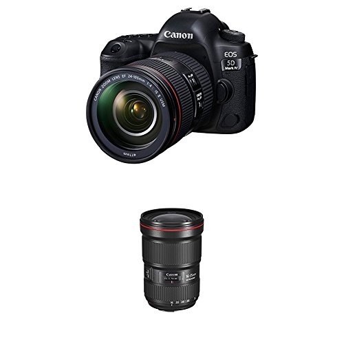 Canon EOS 5D Mark IV: A Comprehensive Review of the Full Frame Digital SLR Camera Kit with EF 24-105mm f/4L IS II USM Lens and Canon EF 16–35mm f/2.8L III USM Lens