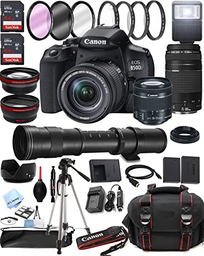 Canon EOS 850D (Rebel T8i) DSLR Camera: A Comprehensive 40pc Bundle Review in 2023