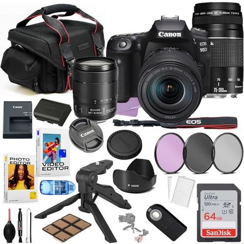 Canon EOS 90D DSLR Camera Bundle: Worth it? A Comprehensive Review + Pros and Cons, Accessories Package, and Sandisk 64GB Memory - 2024 Update