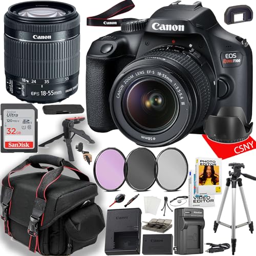 Canon EOS Rebel T100 DSLR Camera Bundle: A Comprehensive Review and Comparison of the 22 pc Kit (2023)