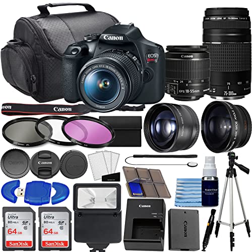 Canon EOS Rebel T7 DSLR Camera Kit: Review, Specs, and 35PC Bundle for 2023