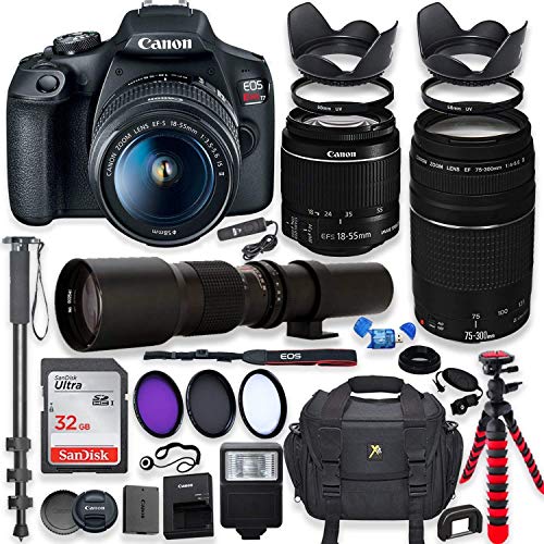 Canon EOS Rebel T7 DSLR Camera with 18-55mm is II Lens: A Comprehensive Review and Professional Bundle Guide (2023)