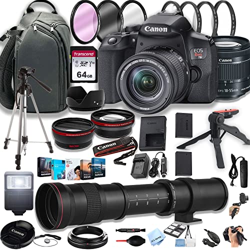 Canon EOS Rebel T8i DSLR Camera Bundle: Review, Pros and Cons, and 42pc Professional Photo Accessories