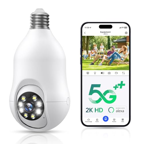 COMBATH Light Bulb Security Camera: A Comprehensive Review of the 5G/2.4GHz WiFi 2K Camera with Motion Detection, Siren Alarm, and Two-Way Talk