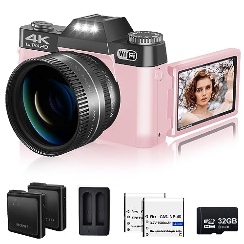 Digital Camera Review: VJIANGER 4K 48MP WiFi Vlogging Camera with Flip Screen, 16X Zoom, Wide Angle Lens, and 32GB TF Card (2023)