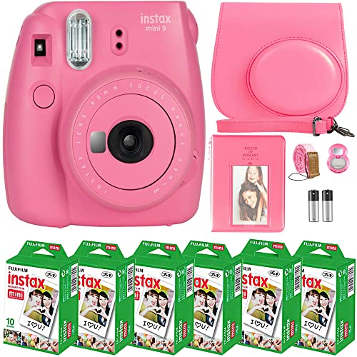 FujiFilm Instax Mini 9 Instant Camera + Fujifilm Instax Mini Film (60 Sheets) Bundle: A Comprehensive Review with Deals Number One Accessories and Tips for Flamingo Pink Enthusiasts