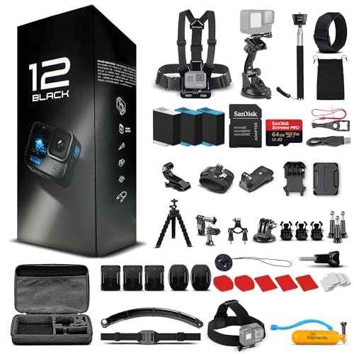 Go Pro HERO12 (Hero 12) Black - Review, Worth it? 50 Piece Accessory Kit, 2 Extra Batteries, 64GB Card - Waterproof Action Camera with 5.3K HDR, 27MP Photos, Live Streaming, and Stabilization: A Comprehensive Guide