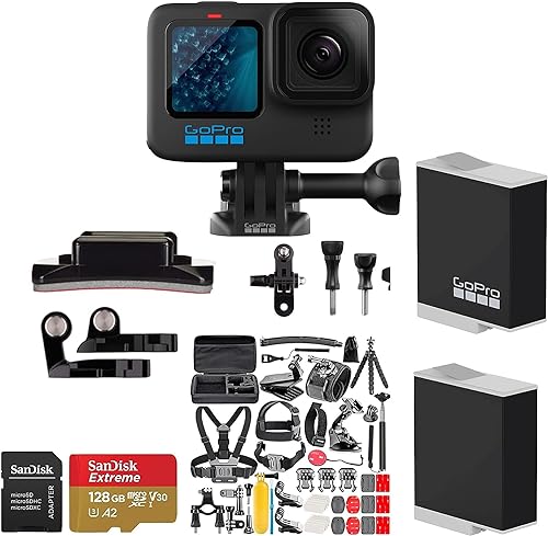 GoPro HERO11 Black: A Comprehensive Review of the 27MP Camera with Wi-Fi & Bluetooth Connectivity, 50-in-1 Accessory Kit, 128 GB Memory Card, and Rechargeable Battery