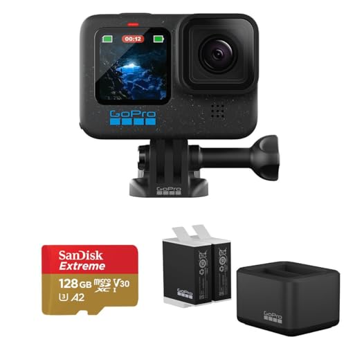 GoPro HERO12 Black Camera Bundle: Waterproof Action Cam with Dual Battery Charger, 2X Enduro Batteries, and 128GB Micro SD Card - A Comprehensive Review and Recommendation