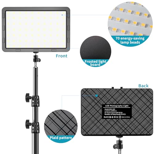 Hagibis Studio LED Video Light Kit Review: 9 Color Filters, Adjustable Tripod, 2024