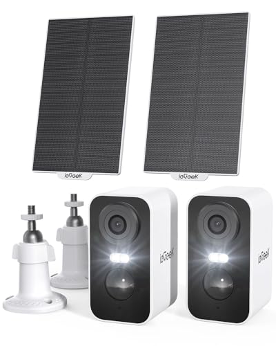 ieGeek Solar Security Cameras Wireless Outdoor: A Comprehensive Review of the 2 Pack 2K WiFi Battery Camera System for Home Surveillance with 3MP Color Night Vision, PIR, AI, 2-Way Talk, IP65, and Alexa Compatibility