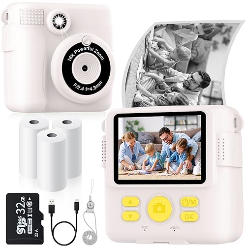 Instant Print Camera for Kids: A Comprehensive Review of the Best Toddler Digital Camera Toys for Age 3-12 (2023)