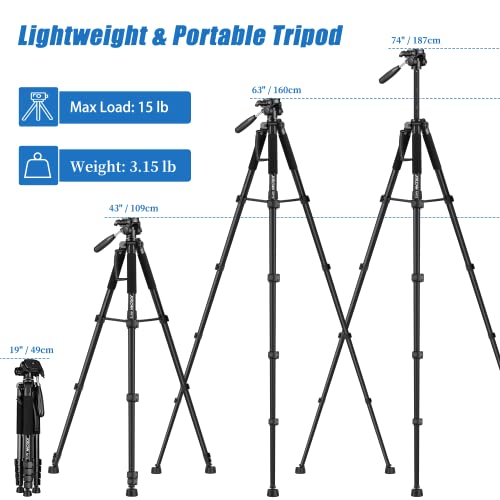 JOILCAN 74 Camera Tripod Review 2024: Pros, Cons, and Compatibility