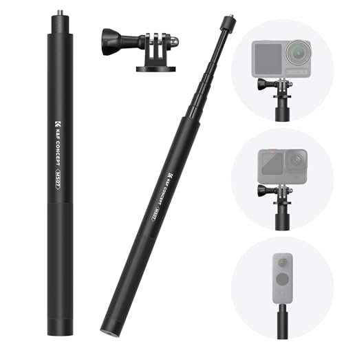 K&F Concept Invisible Selfie Stick: The Ultimate Extension Pole for Insta360, GoPro, DJI Action Cameras - Pros, Cons, and Comparison Guide 2024