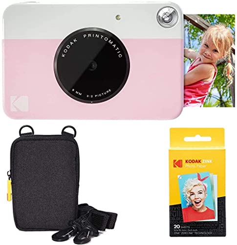 Kodak Printomatic Instant Camera (Pink): Basic Bundle Review + Zink Paper (20 Sheets) + Deluxe Case - Is it Worth it?