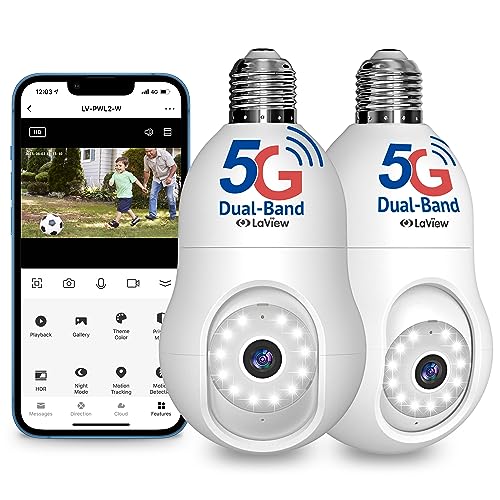 LaView 4MP Bulb Security Camera 5G& 2.4GHz: A Comprehensive Review of Wireless Outdoor Indoor Full Color Day and Night Surveillance (2023)