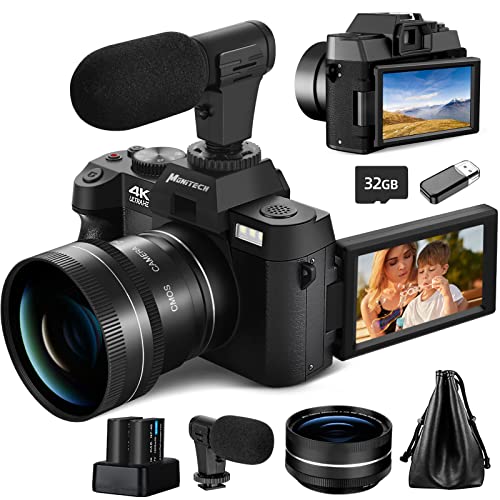 Mo Digital Camera 2023 Review: 4K 48MP Vlogging Camera with 180° Flip Screen, 16X Zoom, and Bonus Accessories