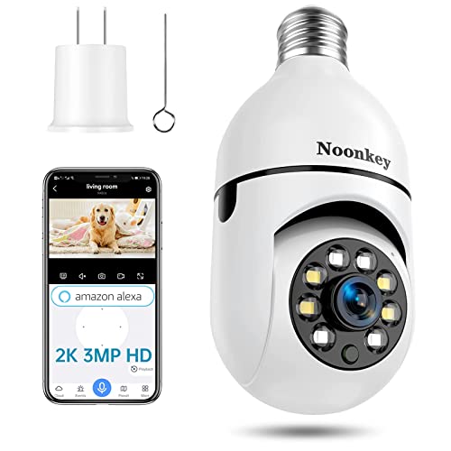 Noonkey 2K/3MP Light Bulb Security Camera: A Comprehensive Review and Guide for Outdoor Home Surveillance