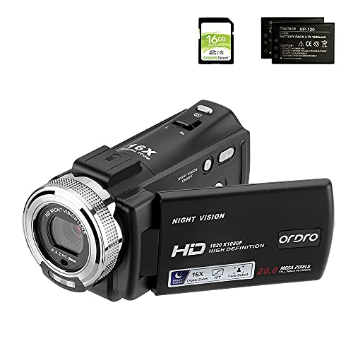 ORRDO HDV-V12 Camcorder Review: Night Vision Recorder with 1080P Video (2024)