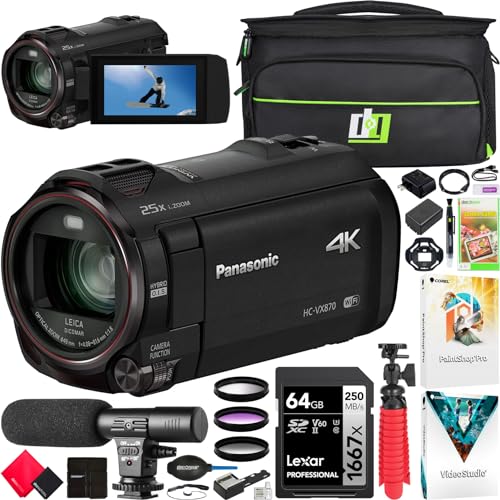 Panasonic HC-VX870K: A Comprehensive Review of the 4K Ultra HD Video Camera Camcorder with 20X Optical Zoom, HDR, and 5-Axis Hybrid OIS Stabilization - 2023