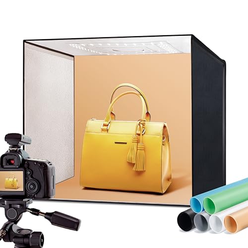 RALENO 20x20 Photo Studio Light Box Kit 2024: Review, LED Lights, PVC Backgrounds