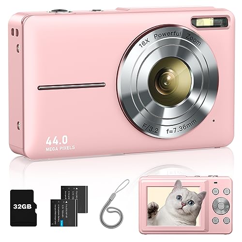 Review: Digital Camera for Kids - FHD 1080P, 32GB Card, 2 Batteries, 16X Zoom, Pink - Worth it?