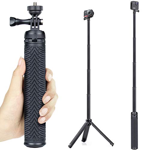 Review: GEPULY 28’’ Aluminum Extendable Tripod Selfie Stick Monopod for Phone GoPro Hero 12 11 10 9 8 7 6 5 4, Session, Fusion Max, AKASO, SJCAM, OSMO Action Cameras (2024)